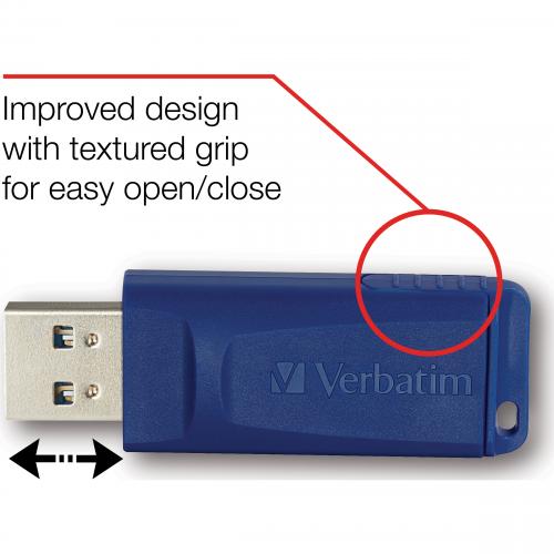 Verbatim 2GB USB Flash Drive   Blue Alternate-Image1/500