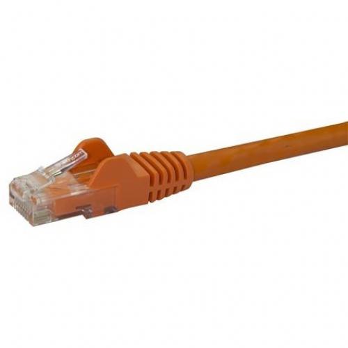 StarTech.com 15ft CAT6 Ethernet Cable   Orange Snagless Gigabit   100W PoE UTP 650MHz Category 6 Patch Cord UL Certified Wiring/TIA Alternate-Image1/500