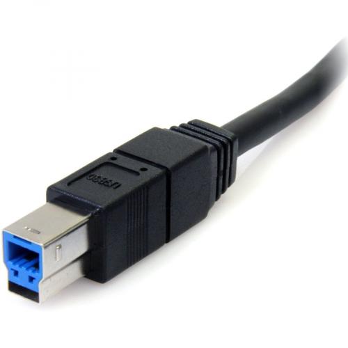 StarTech.com 10 Ft Black SuperSpeed USB 3.0 (5Gbps) Cable A To B   M/M Alternate-Image1/500