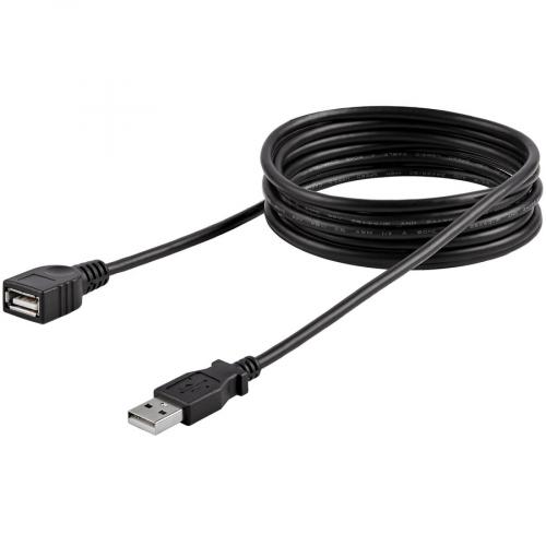 StarTech.com 6 Ft Black USB 2.0 Extension Cable A To A   M/F Alternate-Image1/500