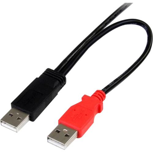 StarTech.com 3 Ft USB Y Cable For External Hard Drive   Dual USB A To Micro B Alternate-Image1/500