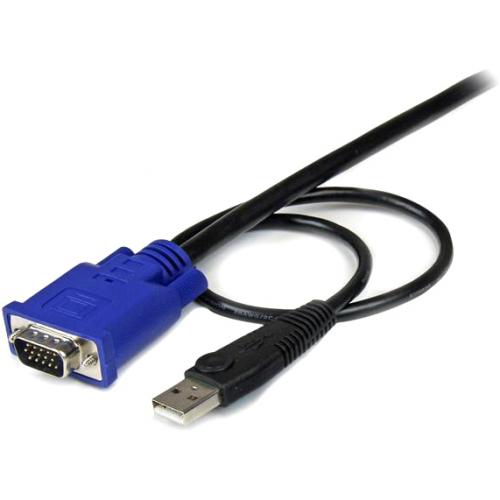 StarTech.com 2 In 1   Video / USB Cable   4 Pin USB Type A, HD 15 (M)   HD 15 (M)   3.05 M Alternate-Image1/500