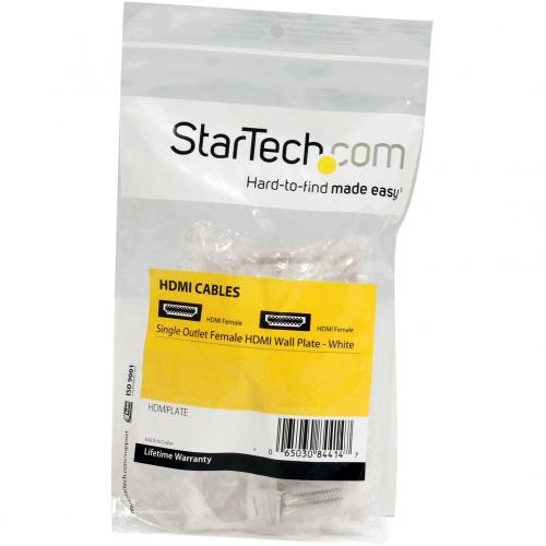 StarTech.com Single Outlet Female HDMI?&reg; Wall Plate White Alternate-Image1/500