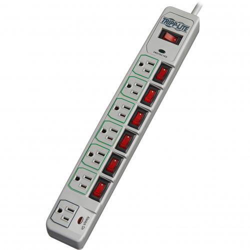 Tripp Lite By Eaton Eco Surge 7 Outlet Surge Protector, 6 Ft. (1.83 M) Cord, 1080 Joules, Individually Controlled Alternate-Image1/500