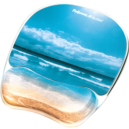 Fellowes Photo Gel Mouse Pad Wrist Rest With Microban&reg; Alternate-Image1/500