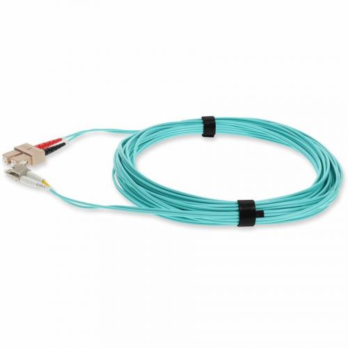 AddOn 10m LC (Male) To SC (Male) Aqua OM3 Duplex Fiber OFNR (Riser Rated) Patch Cable Alternate-Image1/500