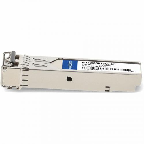 AddOn Finisar FTLF8519P3BNL Compatible TAA Compliant 1000Base SX SFP Transceiver (MMF, 850nm, 550m, LC, DOM) Alternate Image1/500