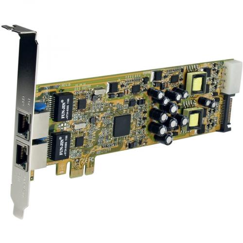 StarTech.com Dual Port PCI Express Gigabit Ethernet PCIe Network Card Adapter   PoE/PSE Alternate-Image1/500
