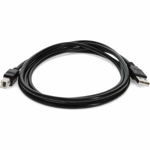 AddOn 6ft USB 2.0 (A) Male To USB 2.0 (B) Male Black Cable Alternate-Image1/500