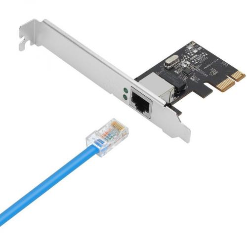SIIG Dual Profile Gigabit Ethernet PCIe   Up To 1Gbps Data Transfer Rate Alternate-Image1/500