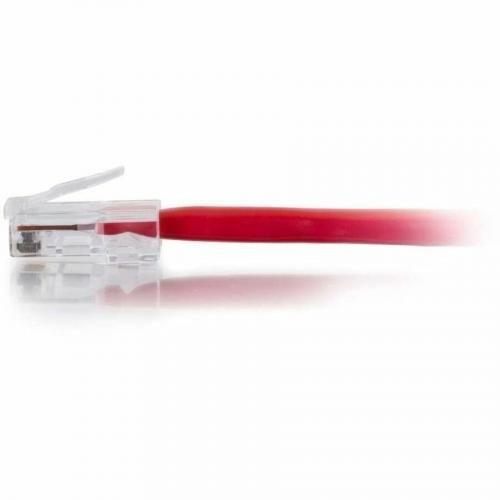 C2G 1ft Cat6 Non Booted Unshielded (UTP) Ethernet Cable   Cat6 Network Patch Cable   PoE   Red Alternate-Image1/500