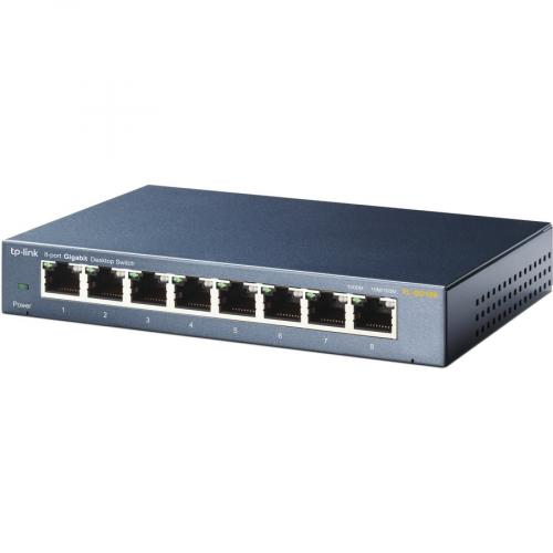 TP LINK TL SG108   8 Port Gigabit Unmanaged Ethernet Network Switch Alternate-Image1/500
