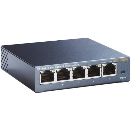 TP LINK TL SG105   5 Port Gigabit Unmanaged Ethernet Network Switch Alternate-Image1/500