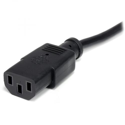 StarTech.com 10ft (3m) Computer Power Cord, NEMA 5 15P To C13, 10A 125V, 18AWG, Black Replacement AC PC Power Cord, TV/Monitor Power Cable Alternate-Image1/500