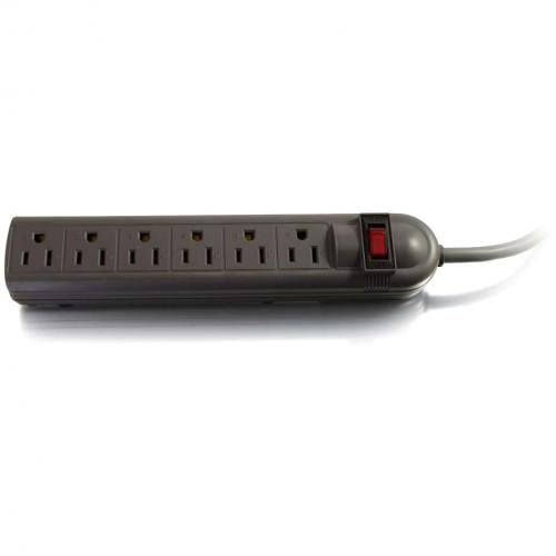 C2G 6 Outlet Power Strip With Surge Suppressor Alternate-Image1/500