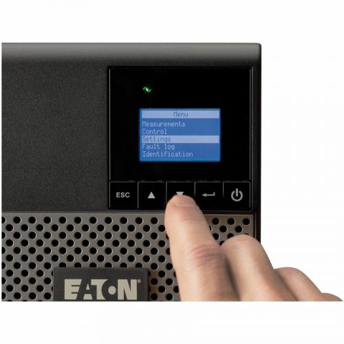 Eaton 5P UPS 1440VA 1100W 120V Line Interactive UPS, 5 15P, 8x 5 15R Outlets, True Sine Wave, Cybersecure Network Card Option, Tower Alternate-Image1/500
