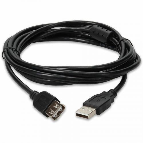 AddOn 10ft USB 2.0 (A) Male To Female Black Cable Alternate-Image1/500