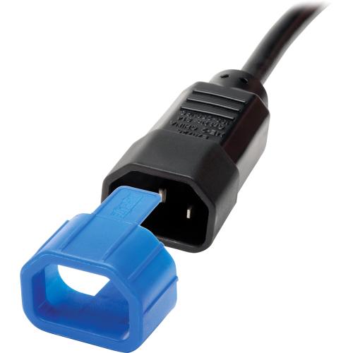 PDU PLUG LOCK CONNECTOR C14 POWER CORD TO C13 OUTLET BLUE 100PK Alternate-Image1/500