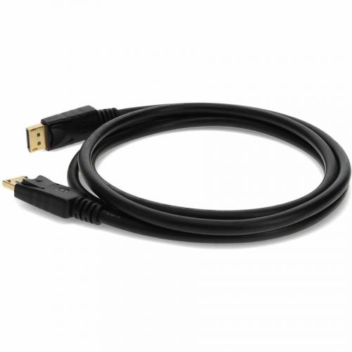 5PK 6ft DisplayPort 1.2 Male To DisplayPort 1.2 Male Black Cables For Resolution Up To 3840x2160 (4K UHD) Alternate Image1/500