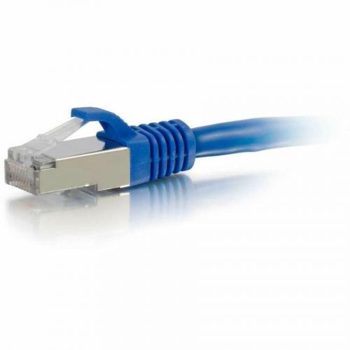 C2G 10ft Cat6a Snagless Shielded (STP) Ethernet Cable   Cat6a Network Patch Cable   Blue Alternate-Image1/500