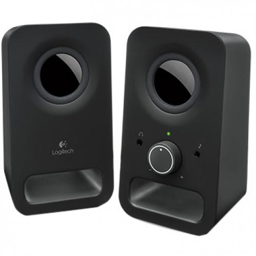 Logitech Multimedia Speakers Z150 With Clear Stereo Sound (Midnight Black, 3W RMS) Alternate-Image1/500