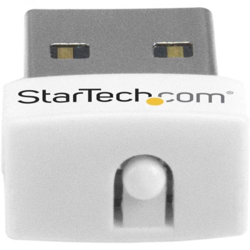StarTech.com USB 150Mbps Mini Wireless N Network Adapter   802.11n/g 1T1R USB WiFi Adapter   White Alternate-Image1/500