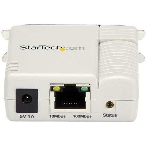 StarTech.com 1 Port 10/100 Mbps Ethernet Parallel Network Print Server Alternate-Image1/500