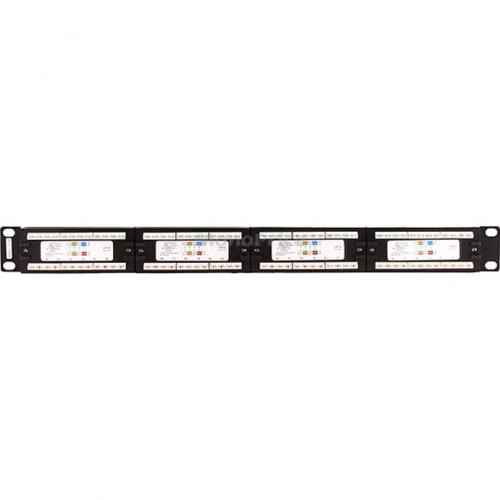 Monoprice 24-port Cat6 Patch Panel, 110 Type (568A/B Compatible) (UL) 