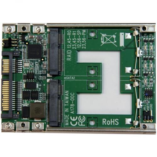 StarTech.com Dual MSATA SSD To 2.5" SATA RAID Adapter Converter Alternate-Image1/500