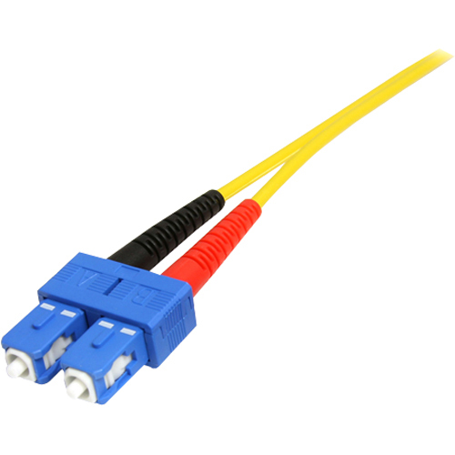 StarTech.com 10m Fiber Optic Cable   Single Mode Duplex 9/125   LSZH   LC/SC   OS1   LC To SC Fiber Patch Cable Alternate-Image1/500