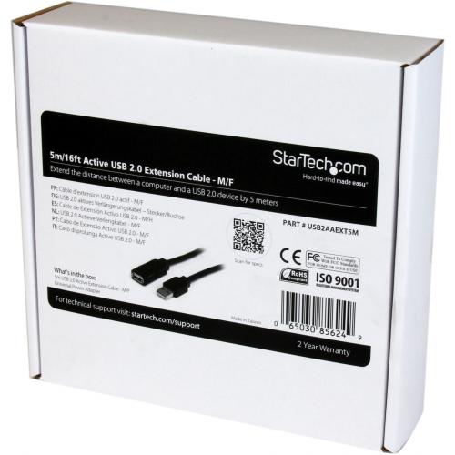 StarTech.com 5m USB 2.0 Active Extension Cable   M/F Alternate-Image1/500