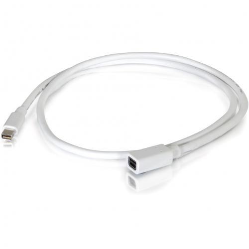 C2G 6ft Mini DisplayPort Extension Cable M/F   White Alternate-Image1/500