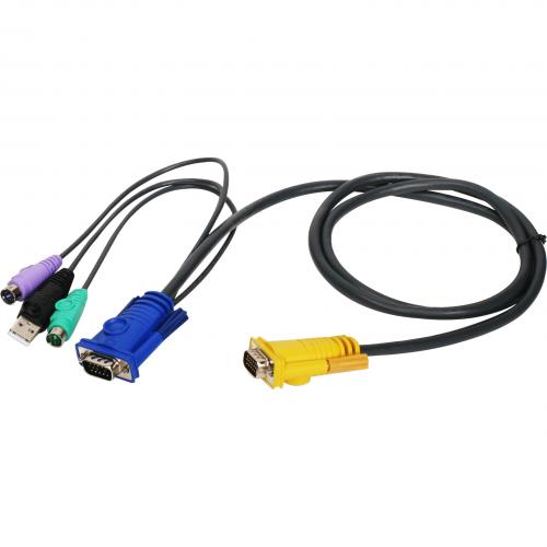 IOGEAR PS/2 USB KVM Cable   10ft Alternate-Image1/500