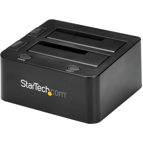 StarTech.com Dual Bay USB 3.0 To SATA Hard Drive Docking Station, 2.5/3.5" SATA I/II/III, SSD/HDD Dock, USB Hard Drive Bay, Top Loading Alternate-Image1/500