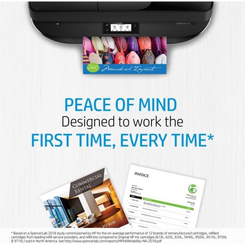 HP 62XL Tri Color High Yield Ink | Works With HP ENVY 5540, 5640, 5660, 7640 Series, HP OfficeJet 5740, 8040 Series, HP OfficeJet Mobile 200, 250 Series | Eligible For Instant Ink | C2P07AN Alternate-Image1/500