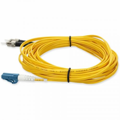 AddOn 1m LC (Male) To ST (Male) Yellow OS2 Duplex Fiber OFNR (Riser Rated) Patch Cable Alternate-Image1/500