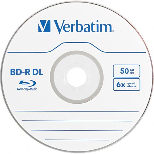 Verbatim BD R DL 50GB 8X Verbatim, Hard Coat, 25pk Spindle Alternate-Image1/500