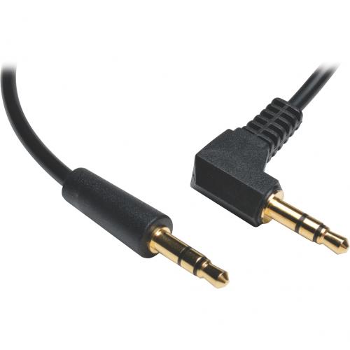 Eaton Tripp Lite Series 3.5mm Mini Stereo Audio Cable With One Right Angle Plug (M/M), 3 Ft. (0.91 M) Alternate-Image1/500