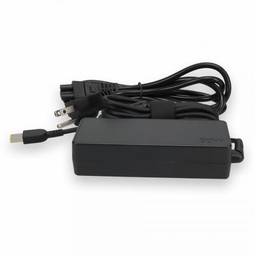 Lenovo 0B46994 Compatible 90W 20V At 4.5A Black Slim Tip Laptop Power Adapter And Cable Alternate-Image1/500