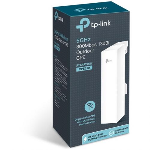TP Link CPE510   5GHz N300 Long Range Outdoor CPE For PtP And PtMP Transmission Alternate-Image1/500