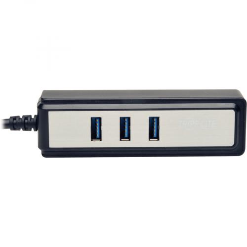Tripp Lite By Eaton Portable 4 Port USB 3.0 Superspeed Mini Hub W/ Built In Cable Alternate-Image1/500