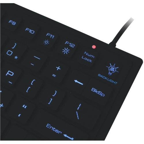 SIIG Industrial/Medical Grade Washable Backlit Keyboard With Pointing Device Alternate-Image1/500