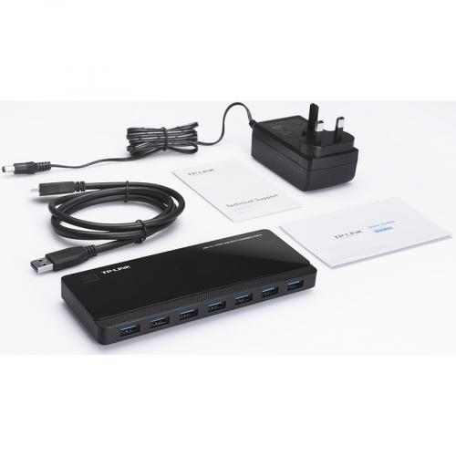 TP Link UH720   Powered USB Hub 3.0 With 7 USB 3.0 Data Ports And 2 Smart Charging USB Ports Alternate-Image1/500
