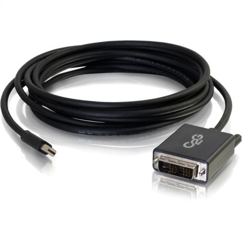 C2G 10ft Mini DisplayPort To DVI Cable   Single Link DVI D Adapter   Black Alternate-Image1/500