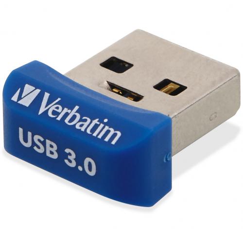 Verbatim 64GB Store 'n' Stay Nano USB 3.0 Flash Drive   Blue Alternate-Image1/500