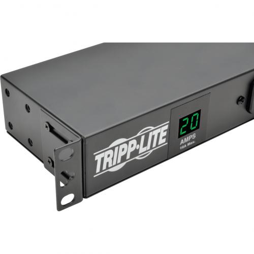 Tripp Lite By Eaton 2kW Single Phase Local Metered PDU + ISOBAR Surge Suppression, 3840 Joules, 100 127V Outlets (12 5 20R, 2 5 15R), L5 20P/5 20P, 15 Ft. (4.57 M) Cord, 1U Rack Mount Alternate-Image1/500