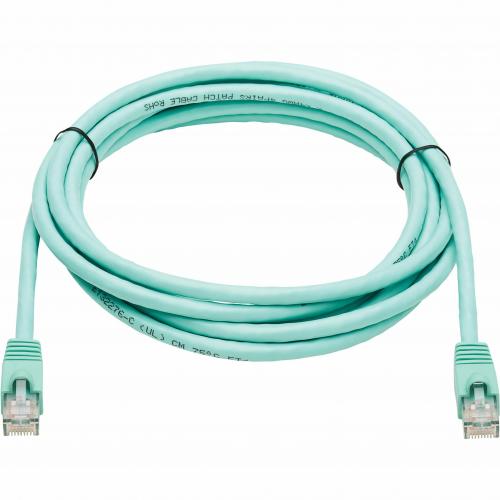 Eaton Tripp Lite Series Cat6a 10G Snagless UTP Ethernet Cable (RJ45 M/M), Aqua, 10 Ft. (3.05 M) Alternate-Image1/500