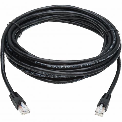 Eaton Tripp Lite Series Cat6a 10G Snagless UTP Ethernet Cable (RJ45 M/M), Black, 20 Ft. (6.09 M) Alternate-Image1/500