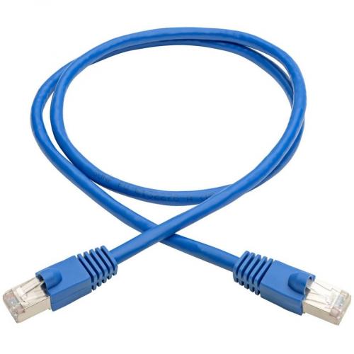 Eaton Tripp Lite Series Cat6a 10G Snagless Shielded STP Ethernet Cable (RJ45 M/M), PoE, Blue, 3 Ft. (0.91 M) Alternate-Image1/500