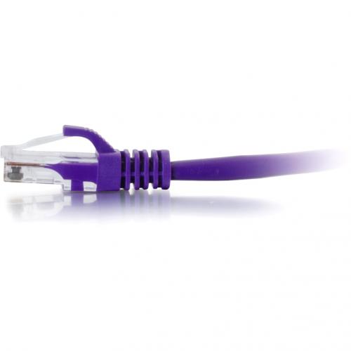 C2G 7ft Cat6 Ethernet Cable   Snagless Unshielded (UTP)   Purple Alternate-Image1/500